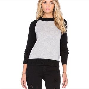 Rag & bone Amelia black and gray cropped sweater size XS